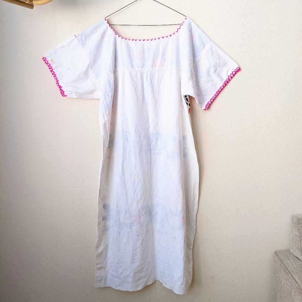 Embroidered Floral Mexican Dress - Picture 5 of 6